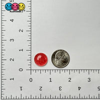 Round Dome Gitter Red Pink Green Christmas Valentine’s Day Holiday Flatback Cabochons Decoden
