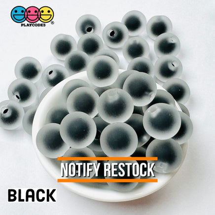 16Mm Round Frosting Acrylic Beads Half Hole Frog Spawn 9 Colors Slime Filler Cabochons Decoden