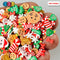 Rudolphs Christmas Dream Mix Fimo Snowflake Santa Gingerbread Man Polymer Clay Fake Sprinkles