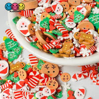 Rudolphs Christmas Dream Mix Fimo Snowflake Santa Gingerbread Man Polymer Clay Fake Sprinkles