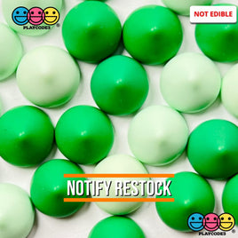 Saint Patricks Day Faux Chocolate Chips Colors Green Fake Food Realistic Charm Cabochons 24 Pcs