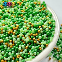 Saint Patricks Day Mix Nonpareil Glass 1.9Mm Beads Caviar Faux Sprinkles Decoden Bead