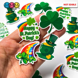 Saint Patricks Day Them Planars Holiday Clover Shamrock Leprechaun Hat Rainbow Gold Planar Decoden