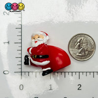 Santa Carrying Toy Sack Christmas Holiday Cabochon Charm Decoden 1 pcs Charm