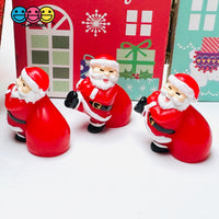 Santa Carrying Toy Sack Christmas Holiday Cabochon Charm Decoden 1 pcs Charm