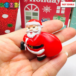Santa Carrying Toy Sack Christmas Holiday Cabochon Charm Decoden 1 pcs Charm