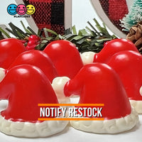 Santa Claus Hat 3D Charm Christmas Charms Cabochons 10 Pcs