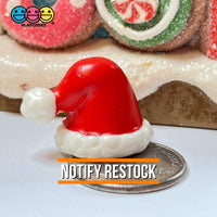 Santa Claus Hat 3D Charm Christmas Charms Cabochons 10 Pcs