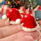 Santa Claus Hat 3D Charm Christmas Charms Cabochons 10 Pcs