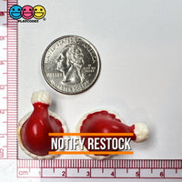 Santa Claus Hat 3D Charm Christmas Charms Cabochons 10 Pcs