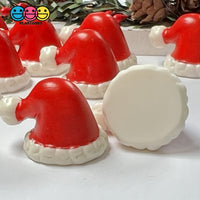 Santa Claus Hat 3D Charm Christmas Charms Cabochons 10 Pcs
