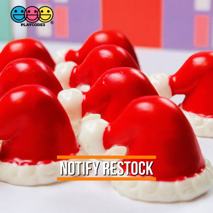 Santa Claus Hat 3D Charm Christmas Charms Cabochons 10 Pcs