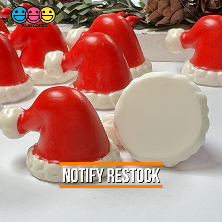 Santa Claus Hat 3D Charm Christmas Charms Cabochons 10 Pcs