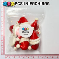 Santa Claus Hat 3D Charm Christmas Charms Cabochons 10 Pcs