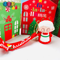 Santa Clause Christmas Holiday Carol Mrs. Key Chain Cabochons Decoden Charm 2 Pcs