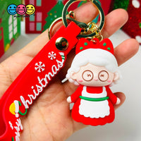 Santa Clause Christmas Holiday Carol Mrs. Key Chain Cabochons Decoden Charm 2 Pcs Santa(2Pcs)