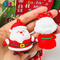 Santa Clause Christmas Holiday Carol Mrs. Key Chain Cabochons Decoden Charm 2 Pcs