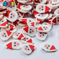 Santa Clause Face Fimo Saint Nick Fake Sprinkles Christmas Faux Confetti Sprinkle