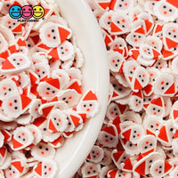 Santa Clause Face Fimo Saint Nick Fake Sprinkles Christmas Faux Confetti Sprinkle