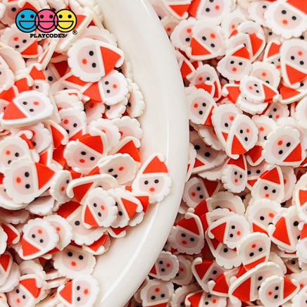 Santa Clause Face Fimo Saint Nick Fake Sprinkles Christmas Faux Confetti Sprinkle