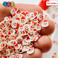 Santa Clause Face Fimo Saint Nick Fake Sprinkles Christmas Faux Confetti Sprinkle