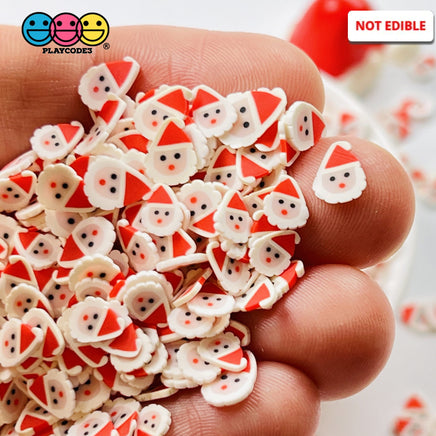 Santa Clause Face Fimo Saint Nick Fake Sprinkles Christmas Faux Confetti Sprinkle