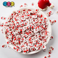 Santa Clause Face Fimo Saint Nick Fake Sprinkles Christmas Faux Confetti Sprinkle