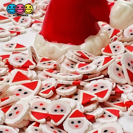Santa Clause Face Fimo Saint Nick Fake Sprinkles Christmas Faux Confetti Sprinkle
