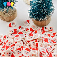 Santa Clause Face Fimo Saint Nick Fake Sprinkles Christmas Faux Confetti Sprinkle