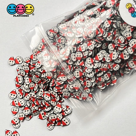 Santa Clause With Hat Fimo Fake Sprinkles Christmas Saint Nick Confetti Funfetti Sprinkle