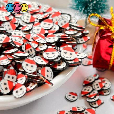 Santa Clause With Hat Fimo Fake Sprinkles Christmas Saint Nick Confetti Funfetti Sprinkle