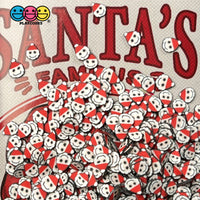 Santa Clause With Hat Fimo Fake Sprinkles Christmas Saint Nick Confetti Funfetti Sprinkle