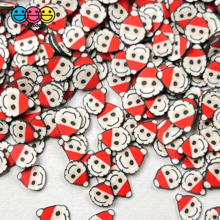 Santa Clause With Hat Fimo Fake Sprinkles Christmas Saint Nick Confetti Funfetti Sprinkle