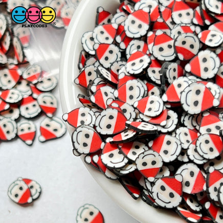 Santa Clause With Hat Fimo Fake Sprinkles Christmas Saint Nick Confetti Funfetti Sprinkle