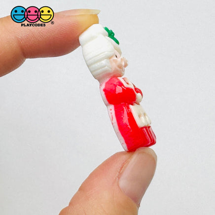 Santa Clause Wife Christmas Holiday Flatback Cabochons Decoden Charm 10 pcs PLAYCODE3 Charm