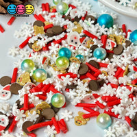 Santas Hot Cocoa Blizzard Dream Fake Sprinkle Mix Polymer Clay Christmas Jimmies Funfetti