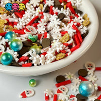 Santas Hot Cocoa Blizzard Dream Fake Sprinkle Mix Polymer Clay Christmas Jimmies Funfetti