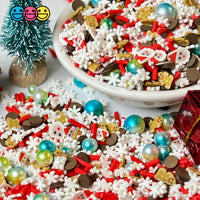 Santas Hot Cocoa Blizzard Dream Fake Sprinkle Mix Polymer Clay Christmas Jimmies Funfetti