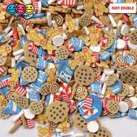 Santas Midnight Snack Milk Cookies Gingerbread Man Candy Canes Fimo Christmas Mix Fake Sprinkles