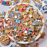 Santas Midnight Snack Milk Cookies Gingerbread Man Candy Canes Fimo Christmas Mix Fake Sprinkles
