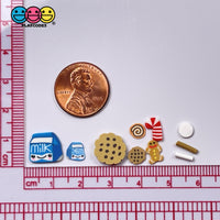 Santas Midnight Snack Milk Cookies Gingerbread Man Candy Canes Fimo Christmas Mix Fake Sprinkles