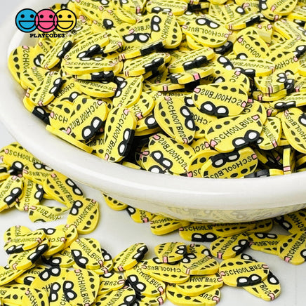 School Bus Back To Theme Fake Clay Sprinkles Decoden Fimo Jimmies Playcode3 Llc Sprinkle