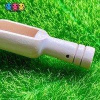 Scoop Wooden Mini Spoon Beveled Natural Wood Candy Scooper Woodcraft 10Pcs