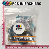 Sea Shell With Pearl Inside Charm Shells Plastic Resin Pearls Cabochons 10 Pcs