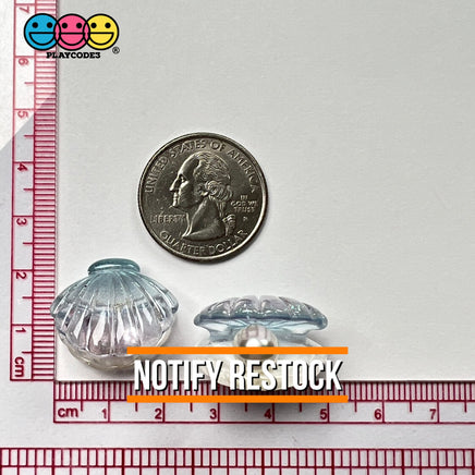 Sea Shell With Pearl Inside Charm Shells Plastic Resin Pearls Cabochons 10 Pcs