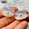 Sea Shell With Pearl Inside Charm Shells Plastic Resin Pearls Cabochons 10 Pcs