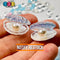 Sea Shell With Pearl Inside Charm Shells Plastic Resin Pearls Cabochons 10 Pcs