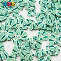Sea Shells Green Fake Clay Sprinkles Fimo Flowers Decoden Jimmies Funfetti Sprinkle
