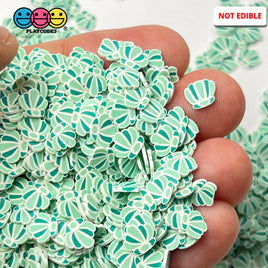 Sea Shells Green Fake Clay Sprinkles Fimo Flowers Decoden Jimmies Funfetti Sprinkle