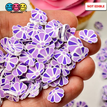Sea Shells Purple 10Mm Fake Clay Sprinkles Fimo Decoden Jimmies Funfetti Sprinkle